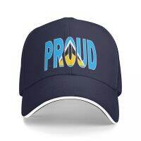 St Lucia Flag in The Word Proud - Saint Lucia - Soca Mode Baseball Cap Dropshipping Hat Beach Cosplay WomenS Golf Wear MenS