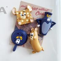 ㍿◐♚ Cute Cat Mouse Animal Fridge Magnets Cartoon Anime Characters Refrigerator Stickers Lovely Photos Wall Magnetic For Home Decor