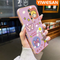 YIWESAN Caing เคสสำหรับ Xiaomi Mi 9T Pro Redmi K20 Pro ลายลายการ์ตูนสาวสวยใหม่กรอบสี่เหลี่ยมพื้นผิวชุบผิวเคสซิลิกาเจลนิ่มกันกระแทกเคสมือถือฝาครอบป้องกันเลนส์กล้องถ่ายรูปรวมทุกอย่าง