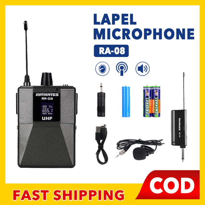 Original Bodypack microphone Lapel Microphone Wireless Sounds Loud