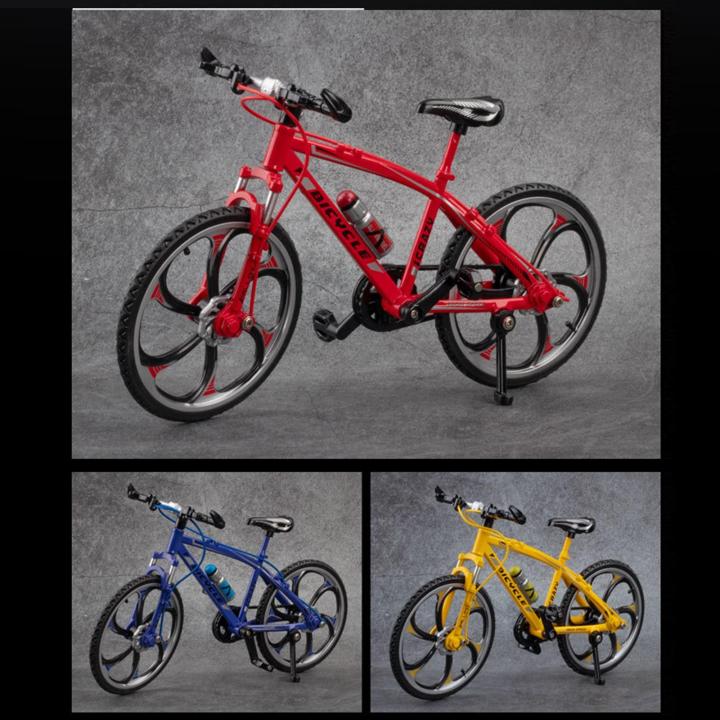 dolity-finger-bikes-toys-1-8-scale-cake-topper-creative-game-toy-diecast-racing-bicycle-mountain-bike