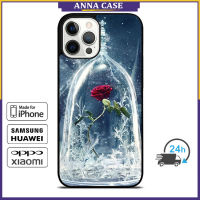 Beauty And The Beast Rose Phone Case for iPhone 14 Pro Max / iPhone 13 Pro Max / iPhone 12 Pro Max / XS Max / Samsung Galaxy Note 10 Plus / S22 Ultra / S21 Plus Anti-fall Protective Case Cover