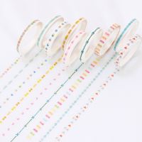 #662 เทปตกแต่ง เทปกาว เทปวาชิ Masking Tape Washi Tape ลายน่ารัก สำหรับตกแต่งสมุด/งาน DIY *สุ่มลาย* 1 ม้วน 9.9