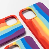 พร้อมส่งทันที !!! Case OPPO A93 รุ่นออฟโป้ งานกำมะหยี่สายรุ้ง เคสสายรุ้งไล่โทนสีนิ่ม Oppo a93 ส่งจากไทย