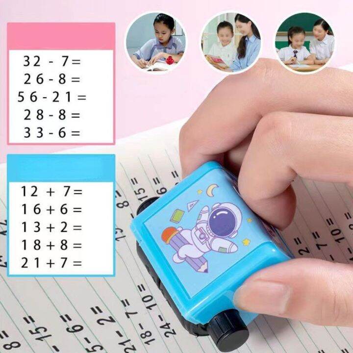 SFHDF การแบ่งตัวเด็กในเลขคณิตภายใน100เครื่องเขียนนักเรียนแสตมป์ลูกเลข