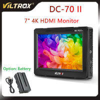 Viltrox DC-70 II 7นิ้ว HD กล้องจอภาพวิดีโอจอแสดงผลสนาม1024*600จอแสดงผล LCD HDMI AV อินพุตพร้อมแบตเตอรี่สำหรับกล้อง