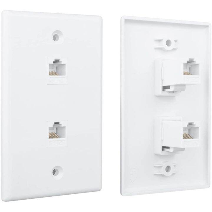 4-pack-2-port-ethernet-wall-plate-cat6-female-to-female-wall-jack-rj45-keystone-inline-coupler-wall-outlet-white