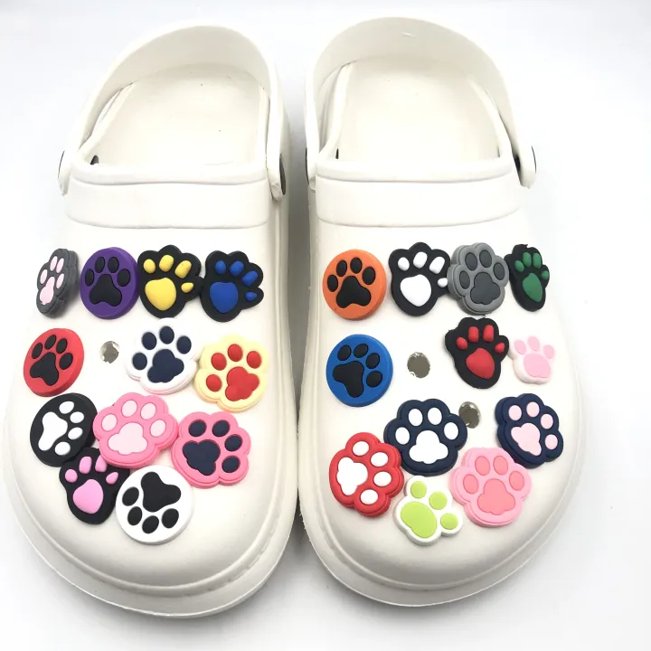 Cartoon footprints Jibbitz Crocs Soft PVC Shoe Charm Croc Charm