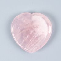 Rose Quartz Palm Stone Carved Heart Shape Thumb Worry Crystal Tumbled Chakra Healing Meditation Figurine Pendant Home Decor