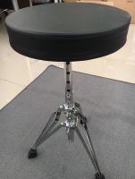 เก้าอี้กลอง Drum Stool ทรงกลม ขาโครเมี่ยม (สีดำ)