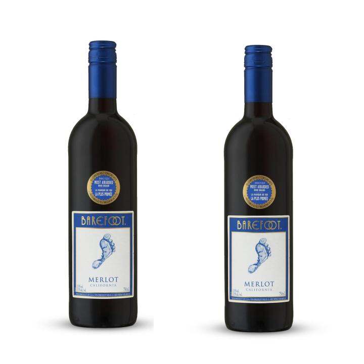 Barefoot Wines MERLOT 13 Alcohol Content 750ml, 2PACK Lazada PH