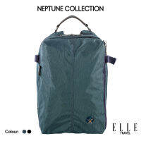 Elle Travel Neptune Collection กระเป๋าเป้สะพายหลังน้ำหนักเบาขนาดใหญ่จุคอมพิวเตอร์ Notebook 15"-16"นิ้ว ด้านหลังเพิ่มสายคาดเสียบกระเป๋าเดินทาง Model#83841