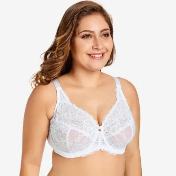 FINETOO Women's Plus Size Underwire Full Coverage Unlined Seamless