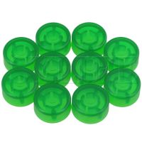 10x Green Electric Guitar Effects Accessories Stomp Switch Pedal Cap