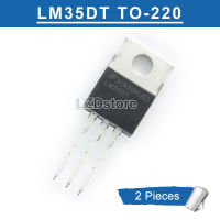 2Pcs LM35DT TO-220 LM35 TO220 Precision อุณหภูมิเซนติเกรดเซ็นเซอร์ใหม่เดิม