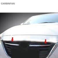 หน้ากากตาข่ายด้านหน้ารถตัวคลุม Grille Trim แต่งเครื่องยนต์ด้านหน้ารถสำหรับ Mazda 3 Axela 2014 2015 2016อุปกรณ์เสริมรถยนต์ P235