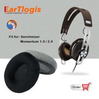 ¤❅ EarTlogis Velvet Replacement EarPads for Sennheiser Momentum 1.0 / 2.0 On-Ear Headset Parts Earmuff Cover Cushion Cups pillow