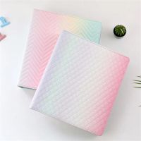 Rainbow Color PU Leather A5 Wide Binder Photocards Book Style Album for 3 Inch 4 Inch 6 Inch Mini Instax Card Home Photo Album  Photo Albums