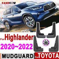 4Pcs Mudguards Splash Guards สำหรับ Toyota Highlander Kluger 2020 2021 Mudflaps Mud Guards Flaps Fender Liner ด้านหน้าด้านหลังล้อยาง