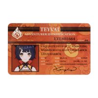 Genshin Impact Anime Identification ID Card PVC Photocard Figure Cosplay Collection Card