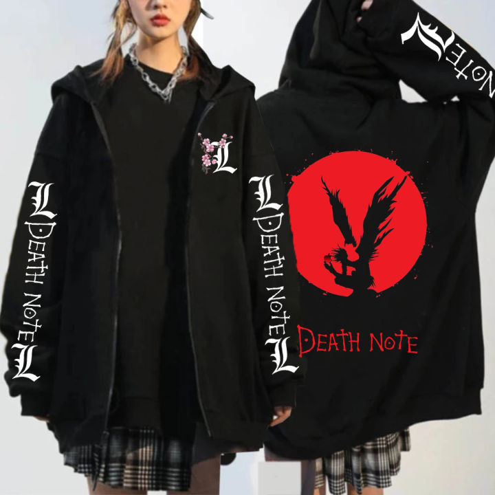 japanese-anime-death-note-hoodies-men-women-cartoon-misa-amane-l-ryuk-graphic-streetwear-harajuku-unisex-zipper-sweatshirts