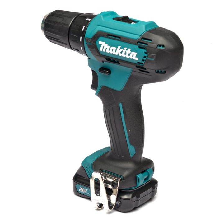 สว่านไขควงไร้สาย-makita-รุ่น-df333dwye-12vmax-แบตเตอรี่-2-ก้อน-และ-แท่นชาร์จ