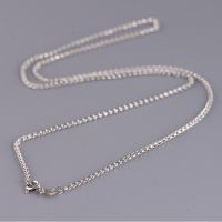 2mm Pure Silver Weave Necklaces for Women Thai Silver Retro Necklaces Female Thin Mens Necklaces  Jewelry Gift Fashion Chain Necklaces