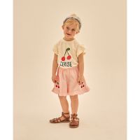 「สินค้าลิขสิทธิ์แท้」Iris kids 23 SS IKS004-IKP004 little cherry shirt-short เสื้อผ้าเด็ก เซ็ท เสื้อ กางเกง