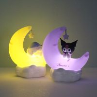 {ItalyNest shop}หลอดไฟไฟ LED กลางคืน Sanrio Minio,หลอดไฟ3ระดับแบบชาร์จไฟได้ไฟสำหรับนอนหลับดวงจันทร์