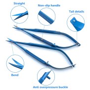 1Pcs High Quality Titanium Alloy Scissors Ophthalmic Microsurgical