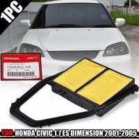 ของแท้ ไส้กรองอากาศ ที่กรองอากาศ สำหรับ ฮอนด้า ซีวิค  ไดเมนชั่น Honda Civic Dimension ปี 2001-2005 รหัส 17220-PLC-Y00