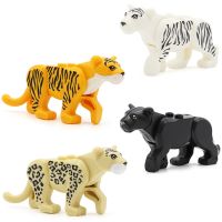 【The-Best】 The Pie Mart 4ชิ้น/ล็อต X0169 Knight Horse Tiger Panther Dog Building Blocks ชุดอิฐของเล่นสำหรับเด็ก