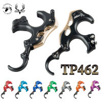 TOPOINT TP462 Back Tension Bow Release 4 Finger Aluminum Release Aid Automatic Caliper for Target Compound Bow