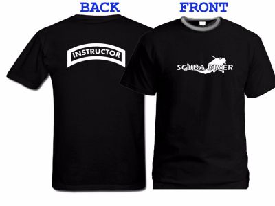 Scuba Diver Diving Instructor 100 Cotton Black Brand New Men Clothing Fashion T Shirt Men Design T Shirt 100% cotton