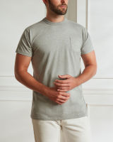 WARDROBE MINISTRY - เสื้อยืดคอกลม สีเทา มีกระเป๋า The Perfect Pocket Tee in Grey