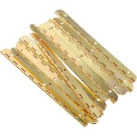 10pcs  Piano Hinges Boxes Metal Hinge with Hole Smooth Polished Folding Hinge Accessories