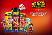 Xúc xích lắc Heo Cao Bồi ly 64g Hộp 3+1 cây