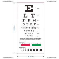 xingwendanp Snellen Eye Wall CHART Wall Art ภาพวาดพิมพ์บนผ้าไหมผ้าใบโปสเตอร์ตกแต่งบ้าน