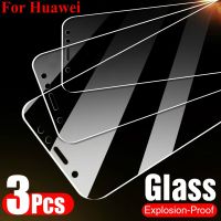 【✔In stock】 uk7asf กระจกนิรภัยสำหรับ Huawei P40 P30 P20 Pro Lite ปกป้องหน้าจอสำหรับ Honor 9c 8x 9x 8a P สมาร์ทแก้วป้องกัน3Pcs