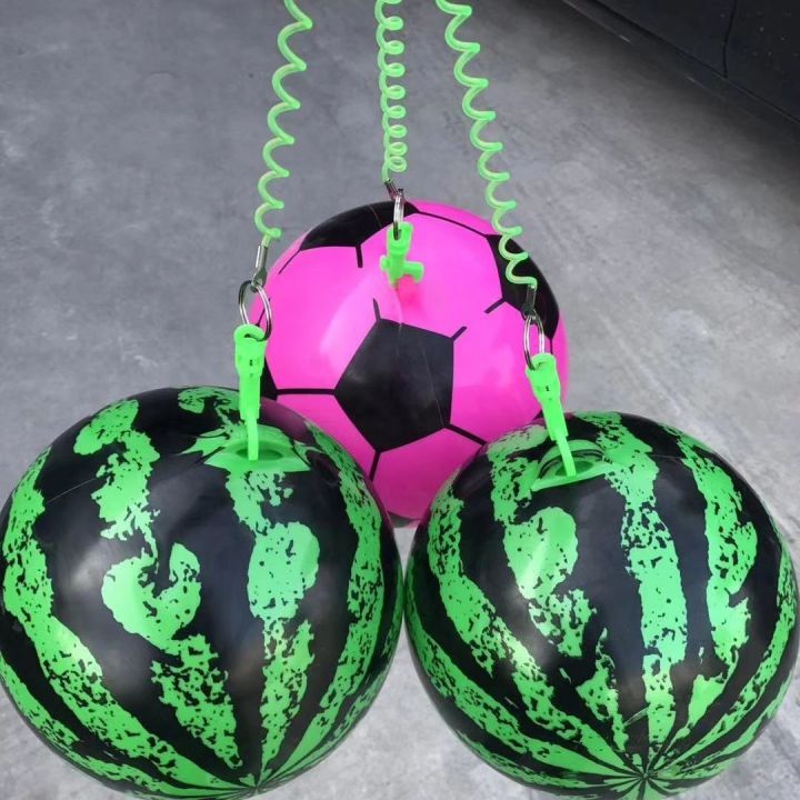 cw-childrens-inflatable-toy-ball-with-pull-spring-chain-practice-football-kindergarten-pat-stall-hot