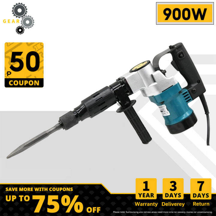 Gear Tool Demolition Hammer Chipping 900w Ground Breaking Concrete