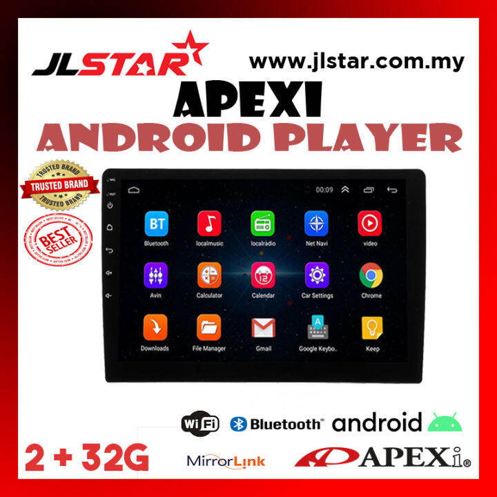 APEXI ANDROID PLAYER 10 INCH 1"2.5D IPS AHD 2+32G T3L MIRROR LINK ...