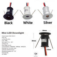 IP65 1วัตต์มินิดาวน์ไลท์ LED กับหม้อแปลงเพดานสปอตไลห้องนอนห้องครัว12โวลต์ Focos จุดไฟตู้บันไดพรรคโคมไฟ