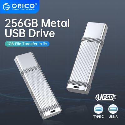 【CW】 ORICO UFSD Metal Flash USB Flash Drive 405MB/S Pen Drive 512GB 256GB 128GB 64GB USB Stick Type C Pendrives Memory Stick U Disk