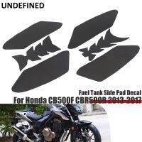 ิมพ์สำหรับฮอนด้า CB500F CBR500R 2013 2014 2015 2016 2017แผ่นถังแก๊สสติ๊กเกอร์ด้านข้างรูปลอกตกแต่งยางล้อรถยนต์สีดำ