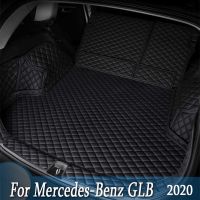 Leather Car Trunk Mat For Mercedes-Benz GLB 2020 5 Seats Cargo Liner Accessories Interior Boot