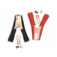 ✆✔ Hot Copper-Plated All-Inclusive Black And Red Spring Car Crocodile Clamps 100A Small Cable Battery Alligator Clips