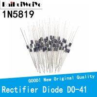 ◑﹉❆ 100PCS/LOT 1N5819 IN5819 5819 N5819 1A 40V DO41High Quality Rectifier Diode D-41 DIP New Original