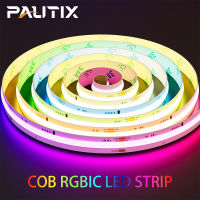 PAUTIX COB LED Strip Pixel Addressable RGB Full Dream Color DC 12V 24V Flexible 630LEDsm Smart Led Tape Lights for Room Decor