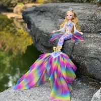 45 Cm Bjd Doll 13 Joint Movable 1/6 Wedding Mermaid Doll 3D Eye Clothes Detachable Dress-up Toy Girl kid Birthday Gift